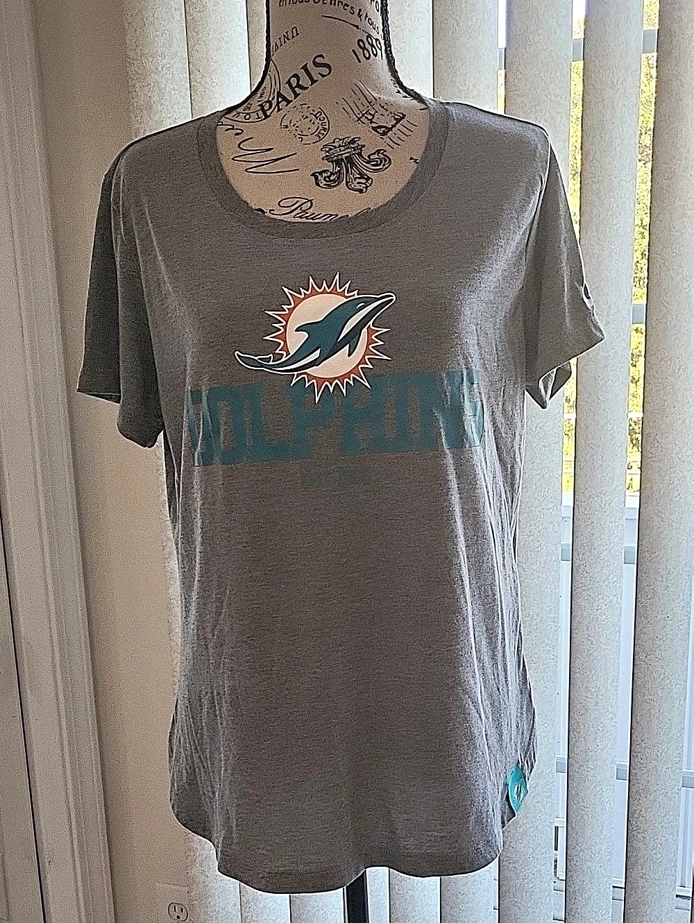 Nike The Nike Tee Dolphins Graphic Tee in Gray & Blue NWOT